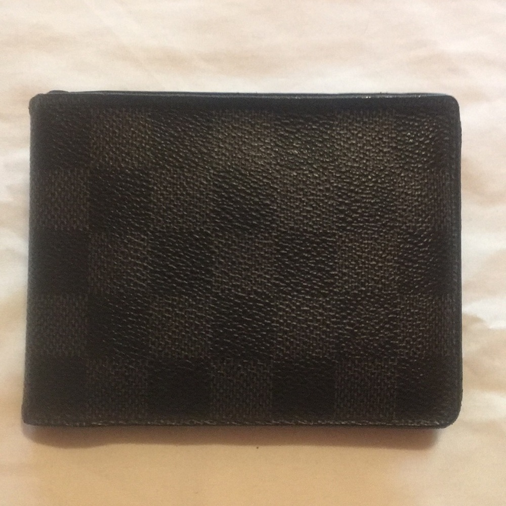 Louis Vuitton Black Leather Wallet